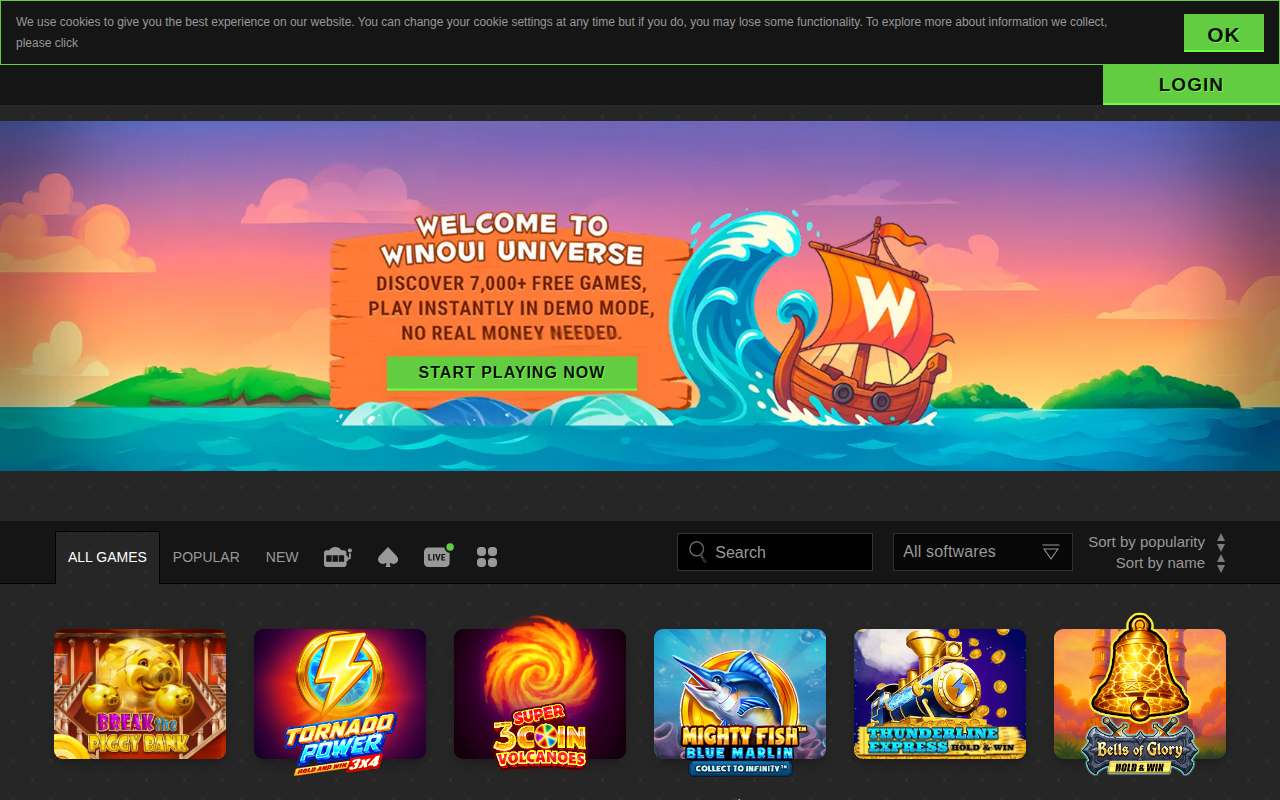 WinOui Casino - aperçu du casino